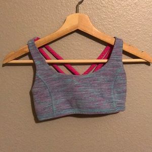 Ivivva Reversible Hot Pink and Blue Sports Bra